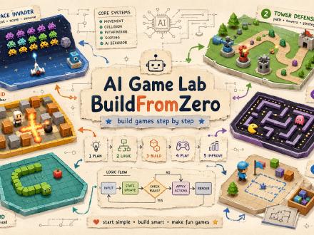 AI Game Lab BuildFromZero: Spiele-Klassiker von Null [Vorlage]
